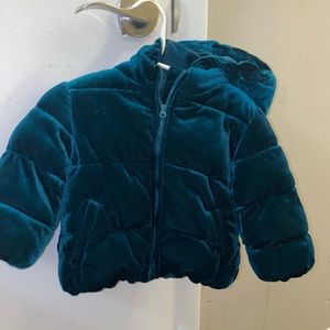 Green Puffer Jacket Toddler coat